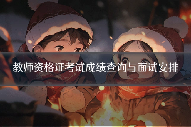 教师资格证考试成绩查询与面试安排