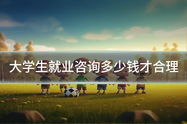大学生就业咨询多少钱才合理
