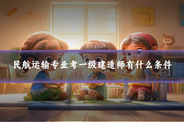 民航运输专业考一级建造师有什么条件