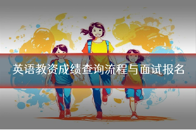 英语教资成绩查询流程与面试报名