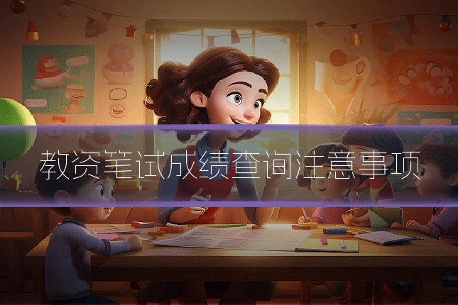 教资笔试成绩查询注意事项