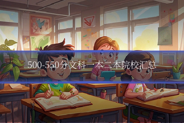 500-550分文科一本二本院校汇总
