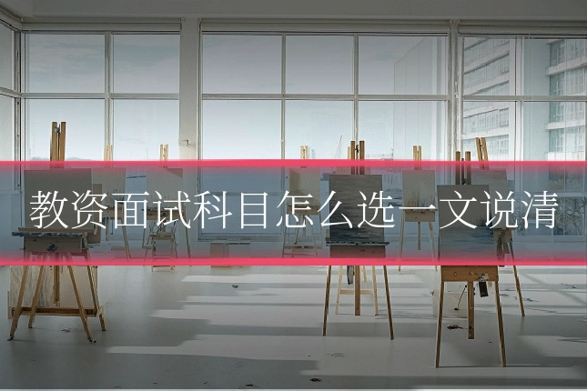 教资面试科目怎么选一文说清