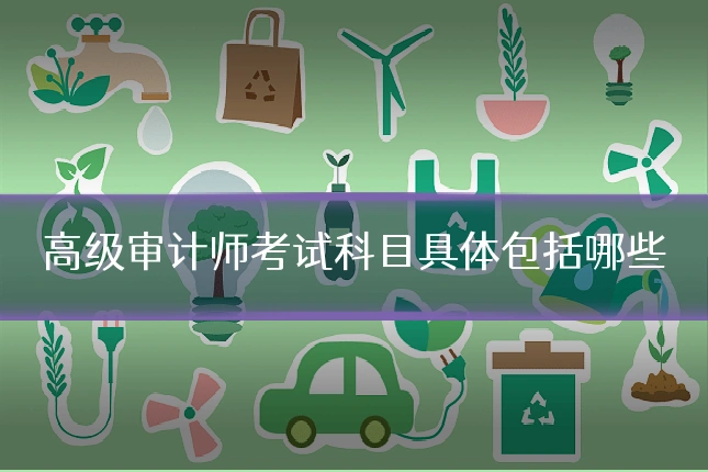 高级审计师考试科目具体包括哪些