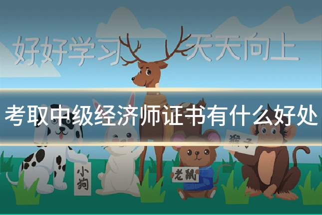 考取中级经济师证书有什么好处