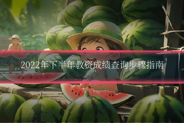 2022年下半年教资成绩查询步骤指南