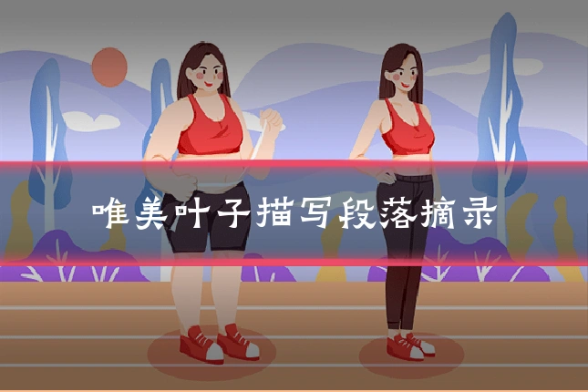 唯美叶子描写段落摘录