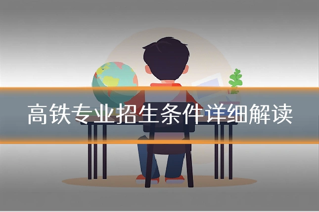 高铁专业招生条件详细解读