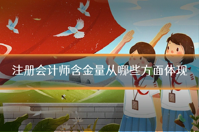 注册会计师含金量从哪些方面体现