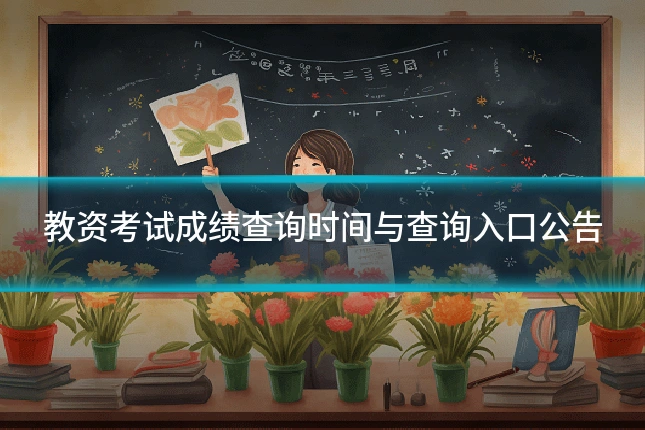 教资考试成绩查询时间与查询入口公告