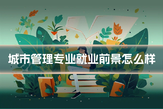 城市管理专业就业前景怎么样