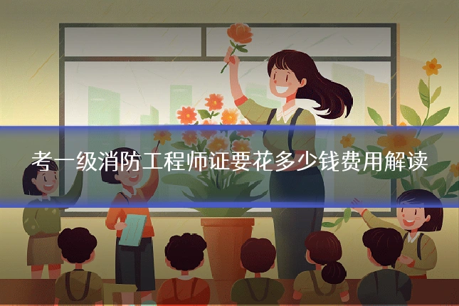 考一级消防工程师证要花多少钱费用解读
