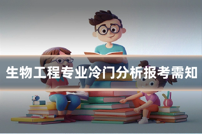 生物工程专业冷门分析报考需知