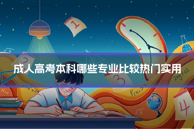 成人高考本科哪些专业比较热门实用