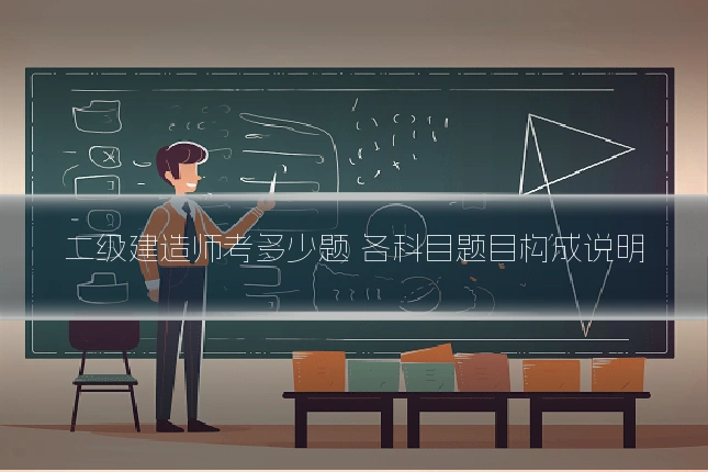 二级建造师考多少题 各科目题目构成说明