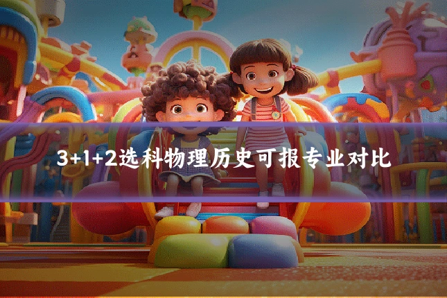 3+1+2选科物理历史可报专业对比