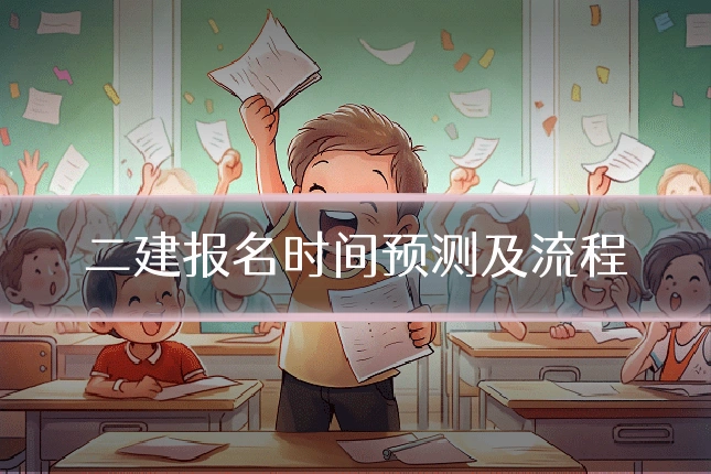 二建报名时间预测及流程