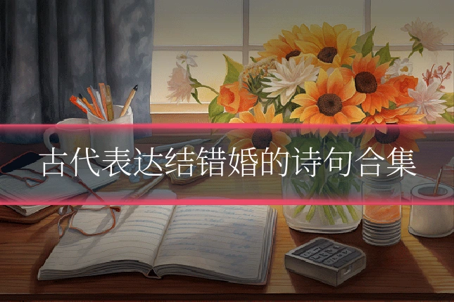 古代表达结错婚的诗句合集