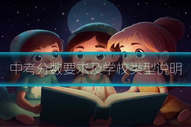 中考分数要求及学校类型说明
