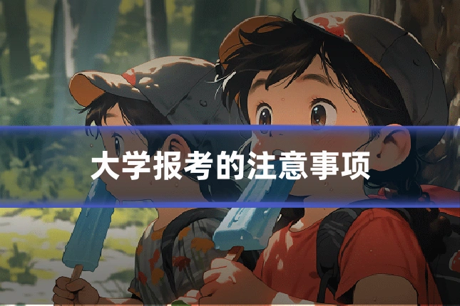 大学报考的注意事项