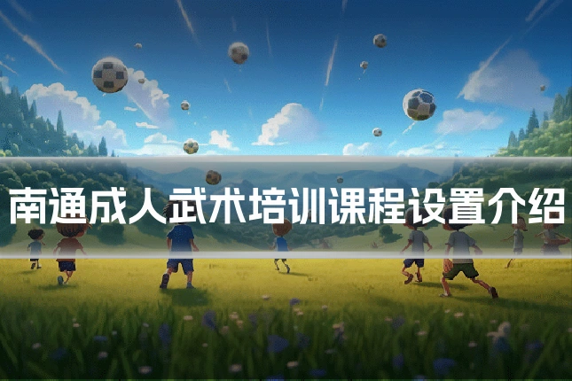 南通成人武术培训课程设置介绍