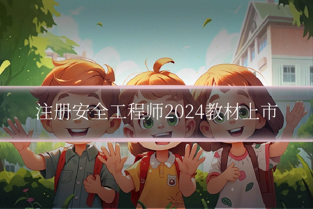 注册安全工程师2024教材上市
