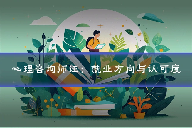 心理咨询师证：就业方向与认可度