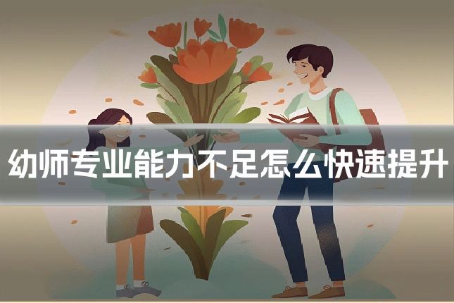 幼师专业能力不足怎么快速提升