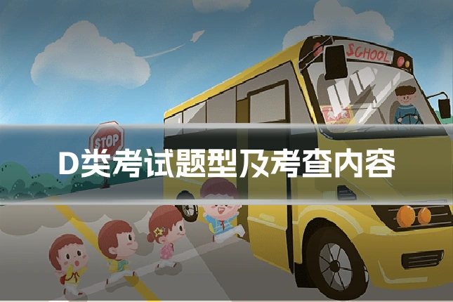 D类考试题型及考查内容
