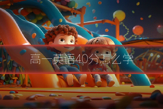 高一英语40分怎么学