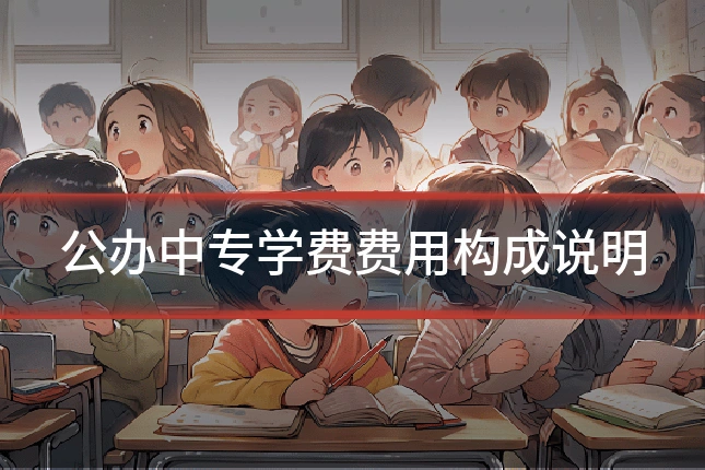 公办中专学费费用构成说明
