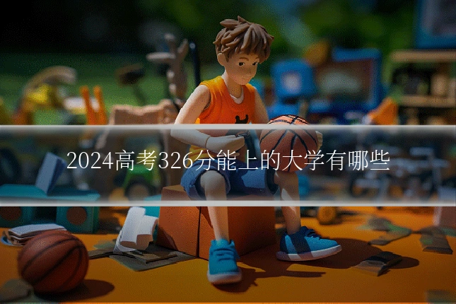 2024高考326分能上的大学有哪些