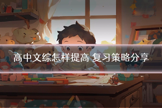 高中文综怎样提高 复习策略分享