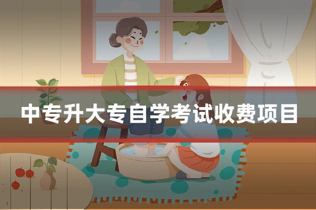 中专升大专自学考试收费项目