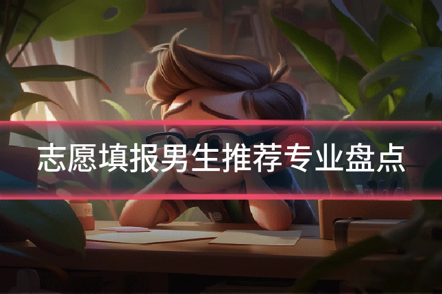 志愿填报男生推荐专业盘点