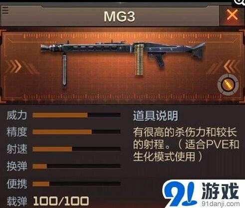 穿越火线MG3价格与PVE模式玩法技巧详解