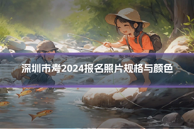 深圳市考2024报名照片规格与颜色