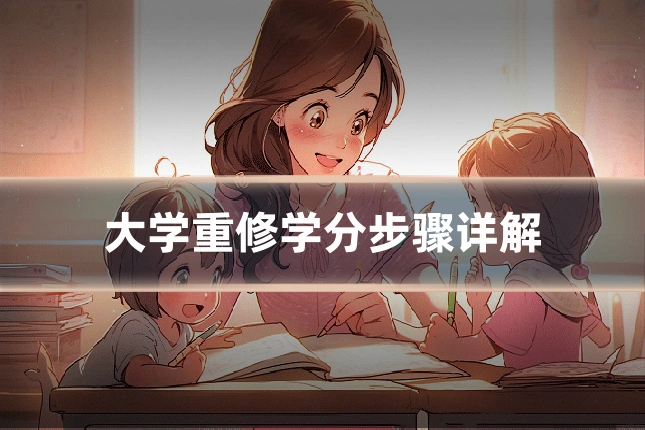 大学重修学分步骤详解