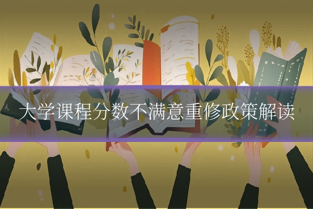 大学课程分数不满意重修政策解读