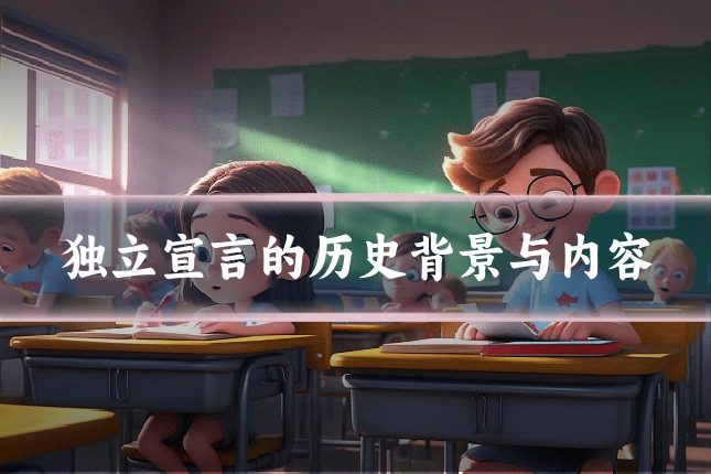 独立宣言的历史背景与内容