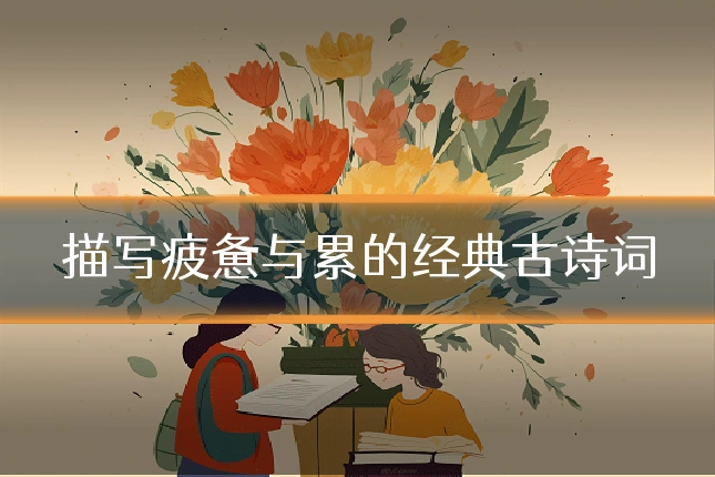 描写疲惫与累的经典古诗词