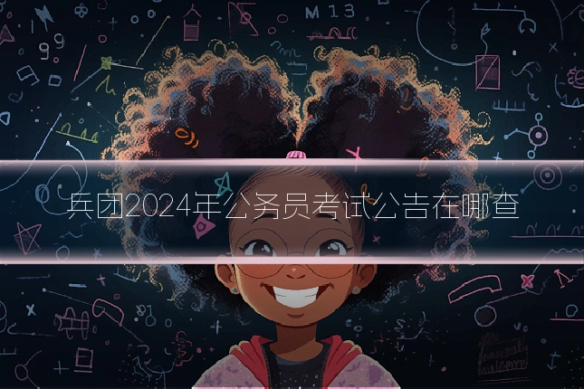 兵团2024年公务员考试公告在哪查