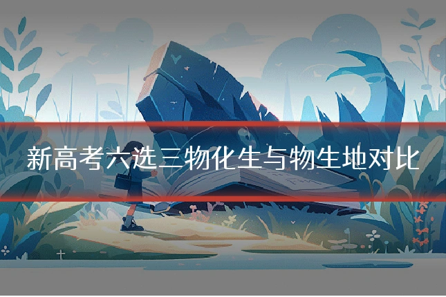 新高考六选三物化生与物生地对比