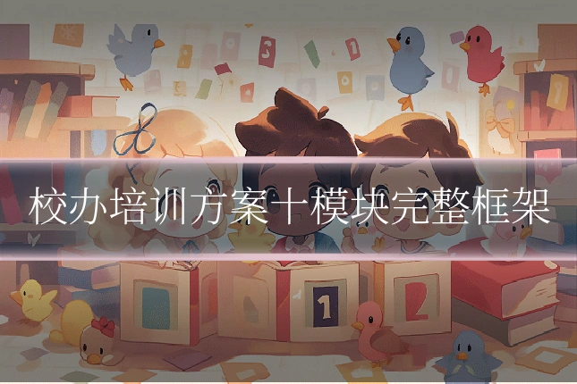 校办培训方案十模块完整框架