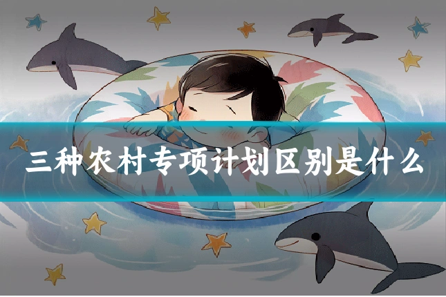 三种农村专项计划区别是什么