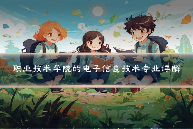 职业技术学院的电子信息技术专业详解