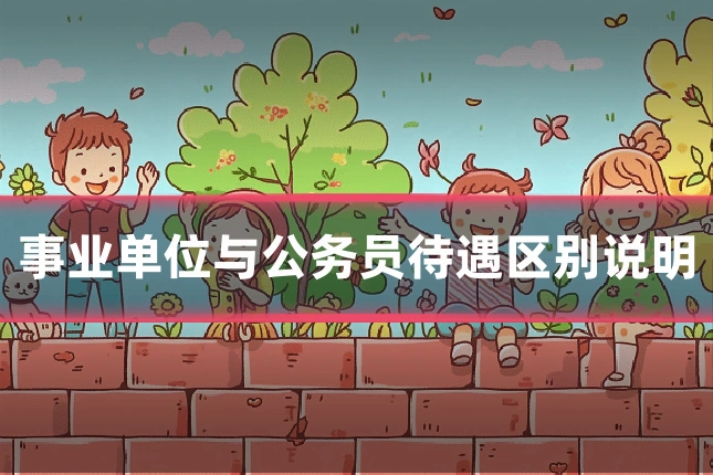 事业单位与公务员待遇区别说明