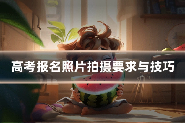高考报名照片拍摄要求与技巧