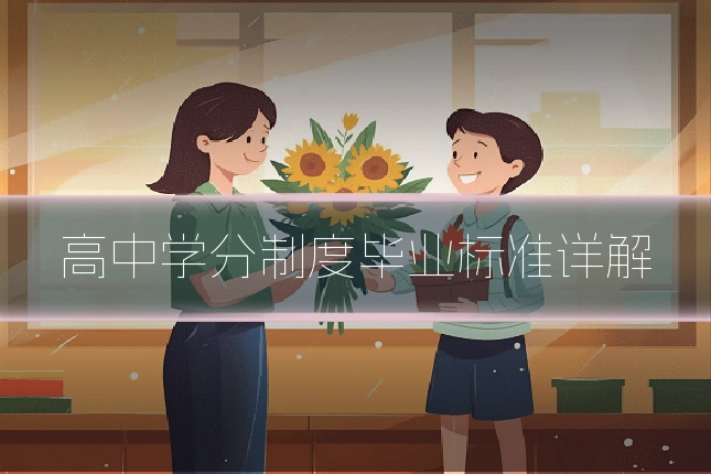 高中学分制度毕业标准详解
