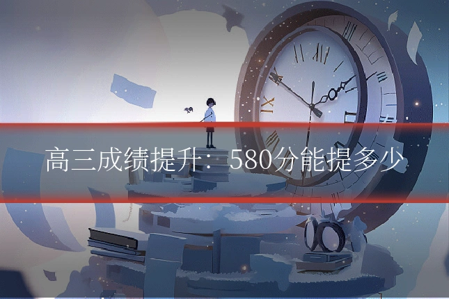 高三成绩提升:580分能提多少